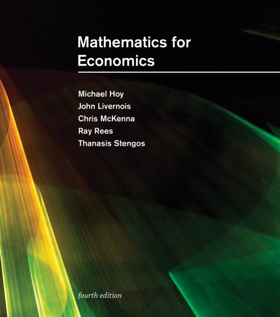 Mathematics for economics book image